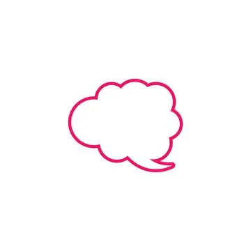 Vector speech bubbles in flat design icon Illustrazione stock