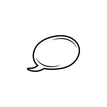 Vector speech bubbles in flat design icon Stock Illustration