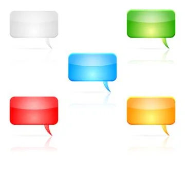 Vector speech bubbles Stock Illustration