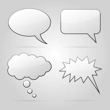 Vector speech bubbles Stock Illustration