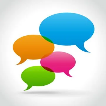 Vector speech bubbles Stock Illustration
