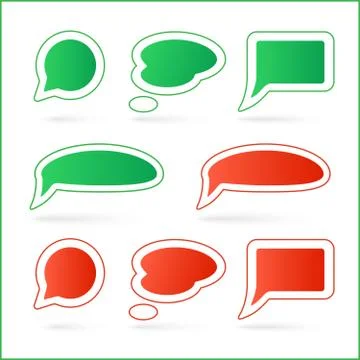 Vector speech bubbles イラスト素材