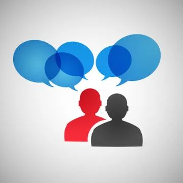 Vector speech dialog people eps Stock Illustration