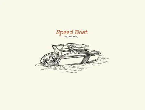 How to Draw a Speed Boat