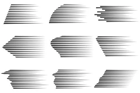 Vector speed lines Stock Illustration