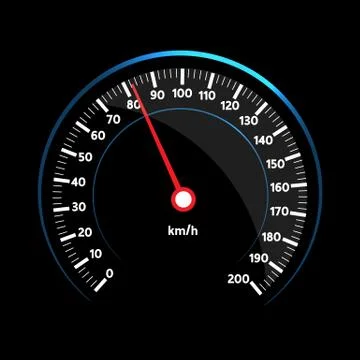 Vector speedometer design Stock Illustration