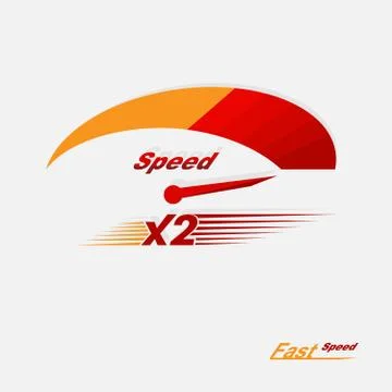 Vector speedometer scale 스톡 일러스트