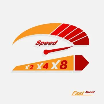 Vector speedometer scale イラスト素材