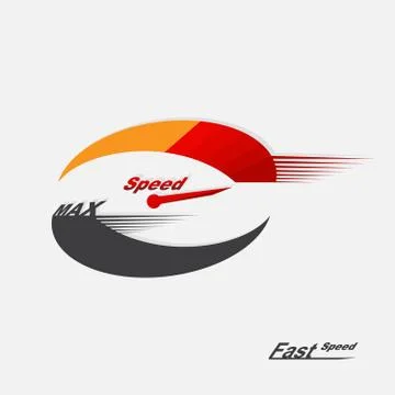 Vector speedometer scale 스톡 일러스트