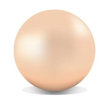 Vector. Sphere in pastel colors. Shimmering capsule for cosmetics. Stock Illustration
