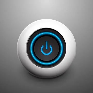 Vector sphere power button Illustrazione stock