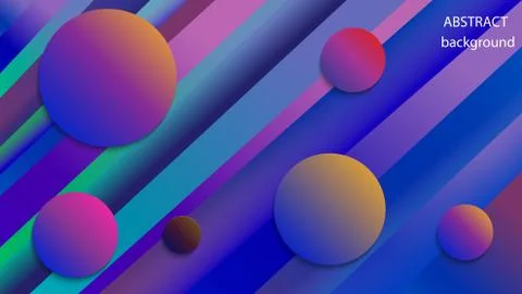 Vector spheres on a color background from strips. EPS 10. Stock Illustration