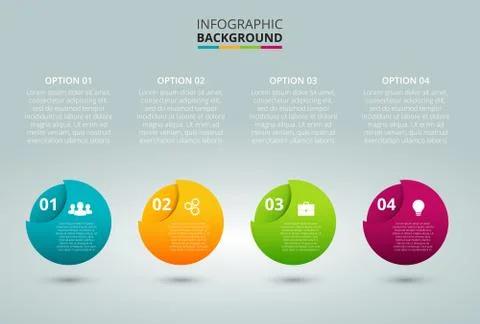 Vector spheres for infographic. Stock Illustration