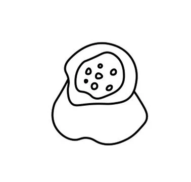 Vector spice bag with a black line. Simple food and cooking illustration Stock Illustration