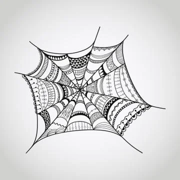 Vector spider-web Stock Illustration