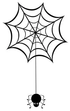Vector Spider Web Illustrazione stock