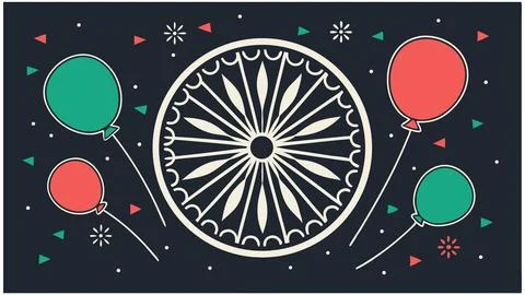 Vector-of-a-spinning-ashok (2) Stock Illustration