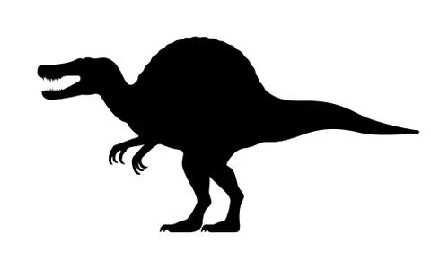 Vector spinosaurus silhouette Stock Illustration