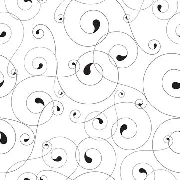 Vector Spiral illustration seamless Pattern Stock Illustration