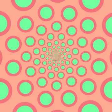 Vector spiral. Spiral. The concentric circles. The silhouette of the spiral. Stock Illustration