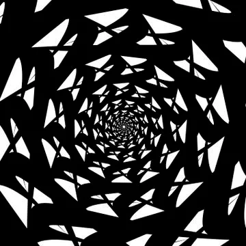 Vector spiral on white background. Hypnosis effect, abstract pattern Ilustração Stock