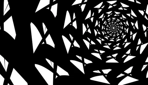 Vector spiral on white background. Hypnosis effect, abstract pattern 스톡 일러스트