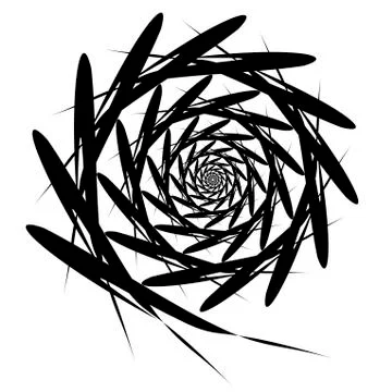 Vector spiral on white background. Hypnosis effect, abstract pattern Stock Illustration