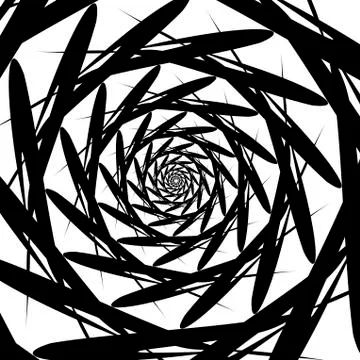 Vector spiral on white background. Hypnosis effect, abstract pattern Stock Illustration