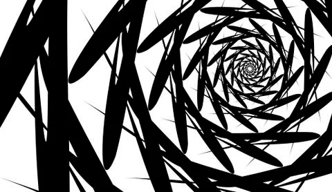 Vector spiral on white background. Hypnosis effect, abstract pattern Stock Illustration