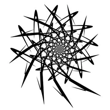 Vector spiral on white background. Hypnosis effect, abstract pattern. Ilustração Stock