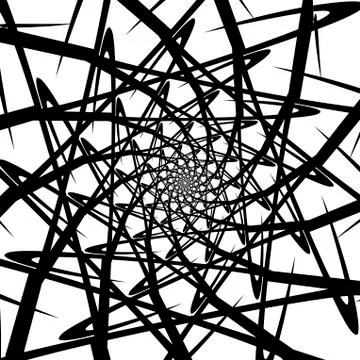 Vector spiral on white background. Hypnosis effect, abstract pattern. Stock Illustration