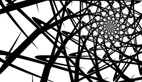 Vector spiral on white background. Hypnosis effect, abstract pattern. Illustrazione stock