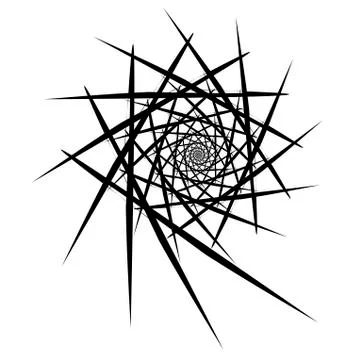 Vector spiral on white background. Hypnosis effect, abstract pattern. Stock Illustration