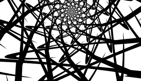 Vector spiral on white background. Hypnosis effect, abstract pattern. Stock Illustration