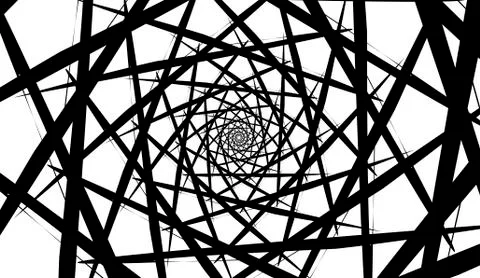 Vector spiral on white background. Hypnosis effect, abstract pattern. イラスト素材