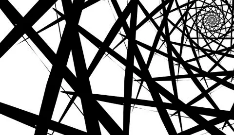 Vector spiral on white background. Hypnosis effect, abstract pattern. イラスト素材