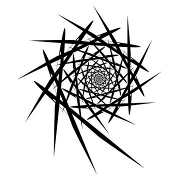 Vector spiral on white background. Hypnosis effect, abstract pattern. Illustrazione stock