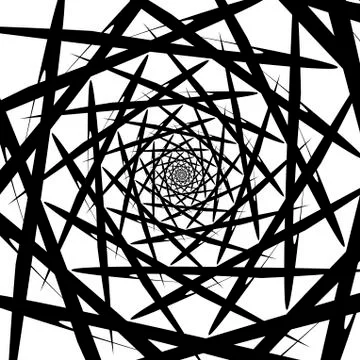 Vector spiral on white background. Hypnosis effect, abstract pattern. 스톡 일러스트