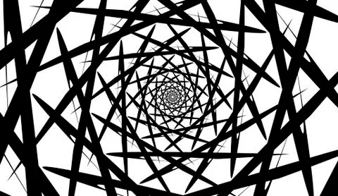 Vector spiral on white background. Hypnosis effect, abstract pattern. 스톡 일러스트