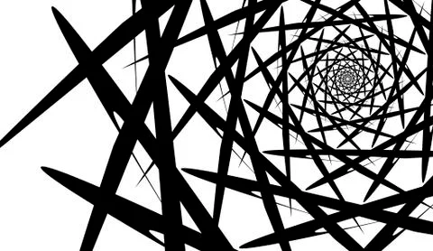 Vector spiral on white background. Hypnosis effect, abstract pattern. Stock Illustration