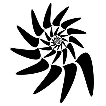 Vector spiral on white background. Hypnosis effect, abstract pattern. Illustrazione stock