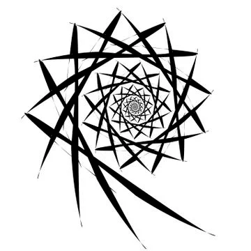 Vector spiral on white background. Hypnosis effect, abstract pattern. Stock Illustration