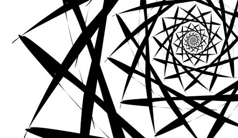 Vector spiral on white background. Hypnosis effect, abstract pattern. Illustrazione stock