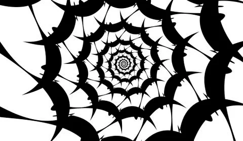 Vector spiral on white background. Hypnosis effect, abstract pattern Ilustração Stock