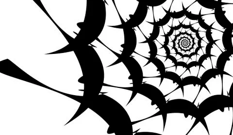 Vector spiral on white background. Hypnosis effect, abstract pattern 스톡 일러스트