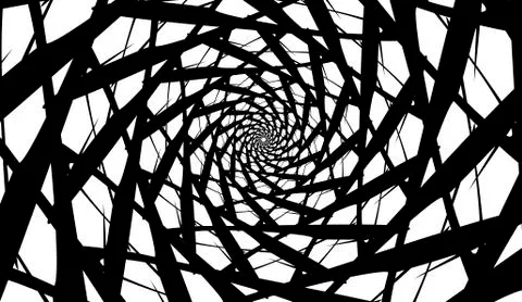 Vector spiral on white background. Hypnosis effect, abstract pattern Stock Illustration