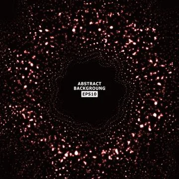 Vector Splash Of Glowing Particles. Futuristic Cyber Backdrop.  Illustration Stock Illustration