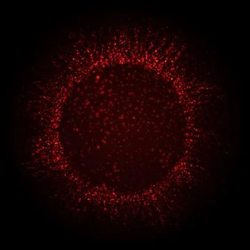 Vector Splash Of Glowing Particles. Futuristic Cyber Backdrop.  Illustration Stock Illustration