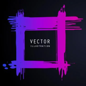 Vector splats splashes and blobs of gradient ink paint in different shapes dr Stock Illustration