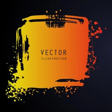Vector splats splashes and blobs of gradient ink paint in different shapes dr Ilustración de archivo